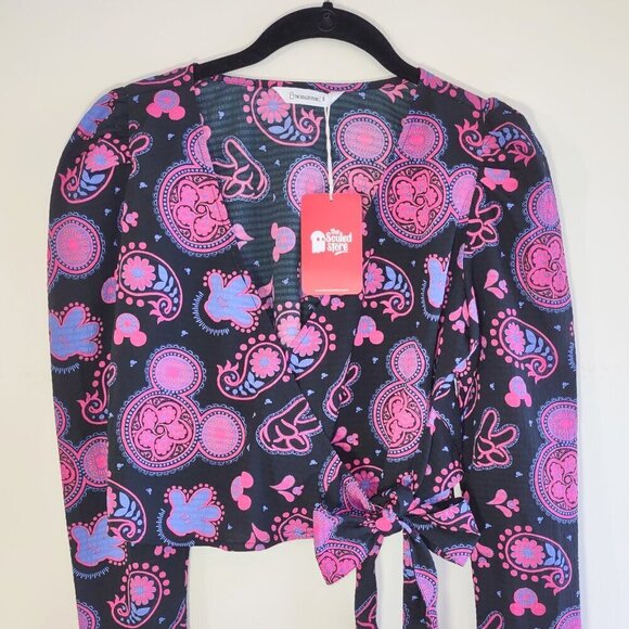 NWT Souled Store Disney Whimsigoth Boho Paisley Crop Top Indie Hippie  Small - Picture 12 of 13